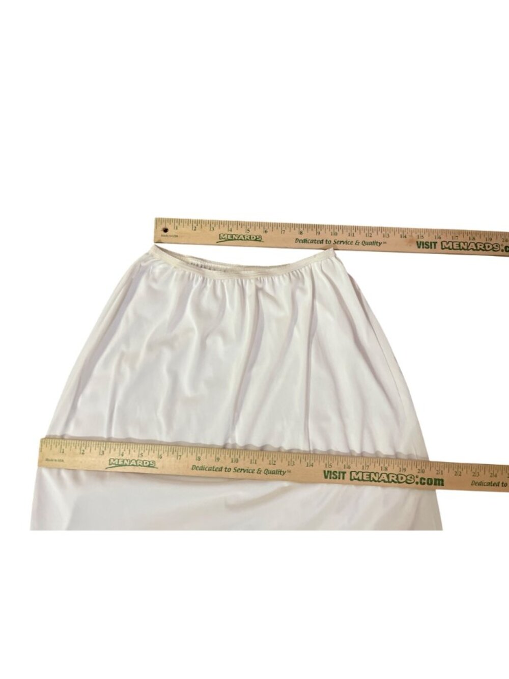 Vintage Lorraine Perfect Fit Skirt Half Slip Womens L Cream Lace Used - Picture 7 of 12